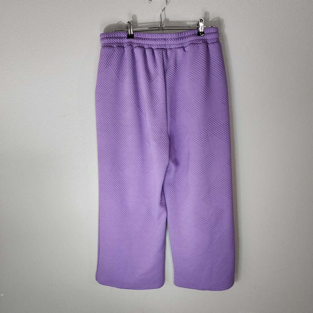 Jodifl Purple Textured Wide Leg Drawstring Pants - Picture 6 of 11